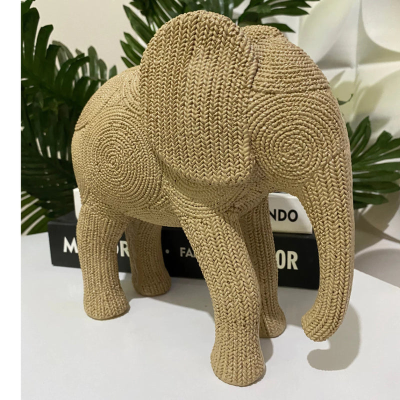 Escultura Rústica de Elefante | Casa Prática