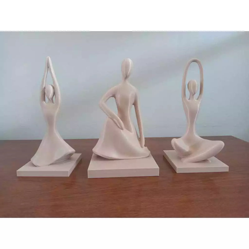 Trio Moderno de Esculturas Decorativas | Casa Prática