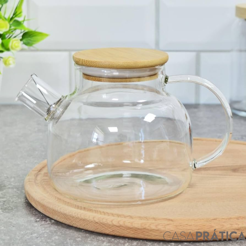 Chaleira de Vidro Premium 1L | Casa Prática