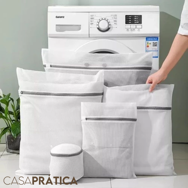 Kit 5 Sacos Lavar Roupas – Casa Prática