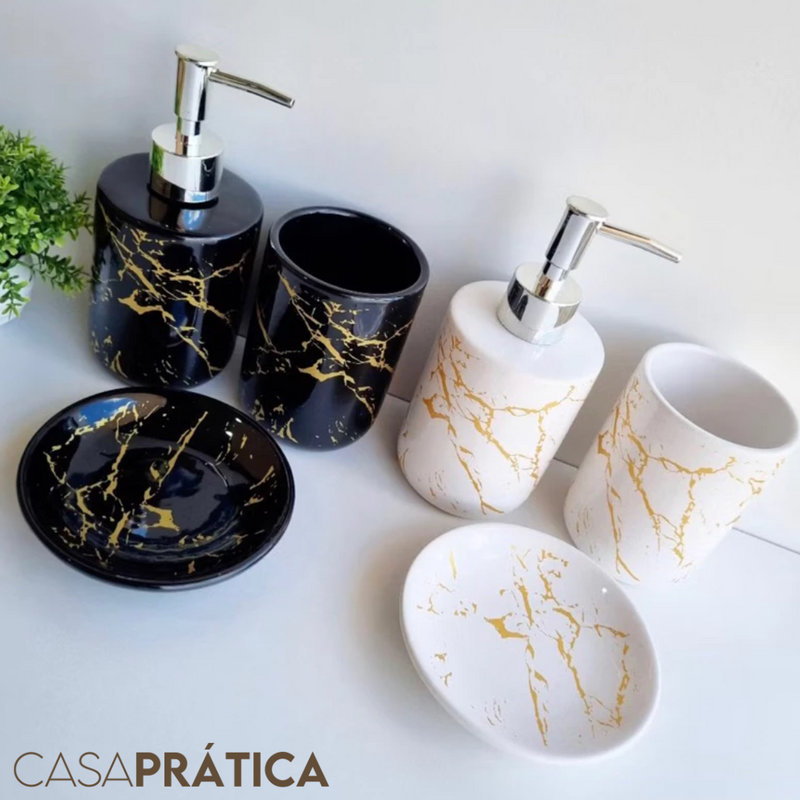 Kit Banheiro Cerâmica 3 Peças –  Casa Prática