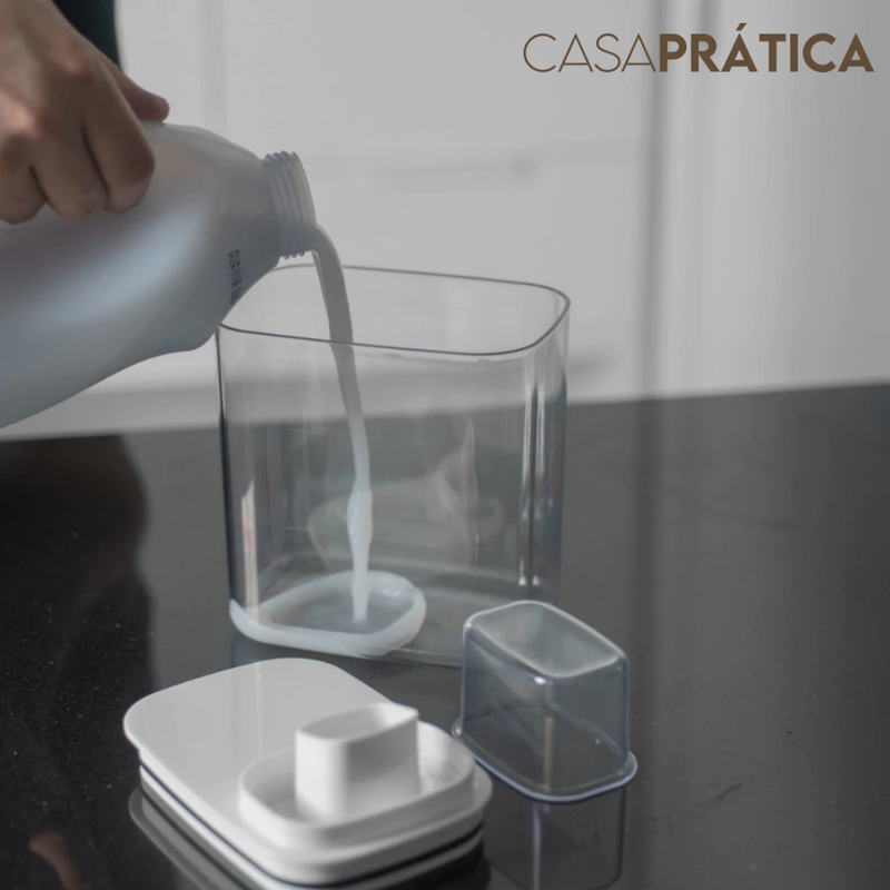Kit 4 Dispensers Lavanderia 1,5L e 2,3L - Casa Prática