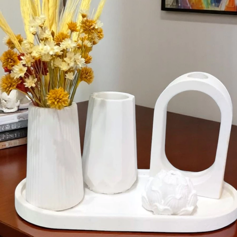 Kit 5 Peças Decorativas de Luxo – Casa Prática