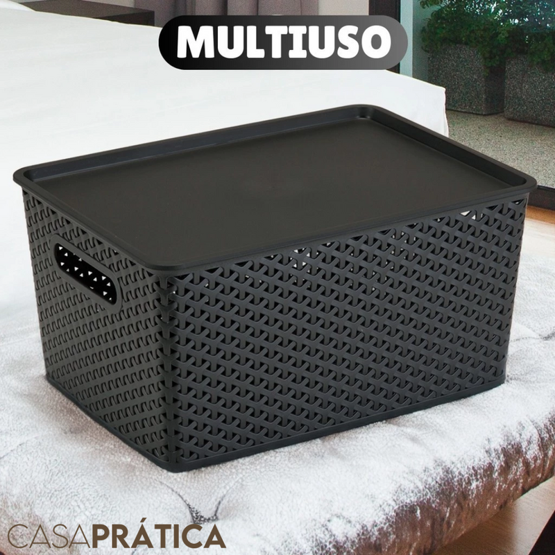 Kit 6 Cestos Rattan 4L – Casa Prática