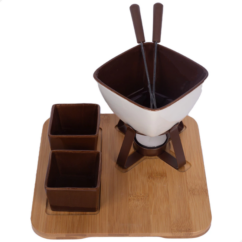Conjunto de Fondue | 8 Peças - Casa Prática