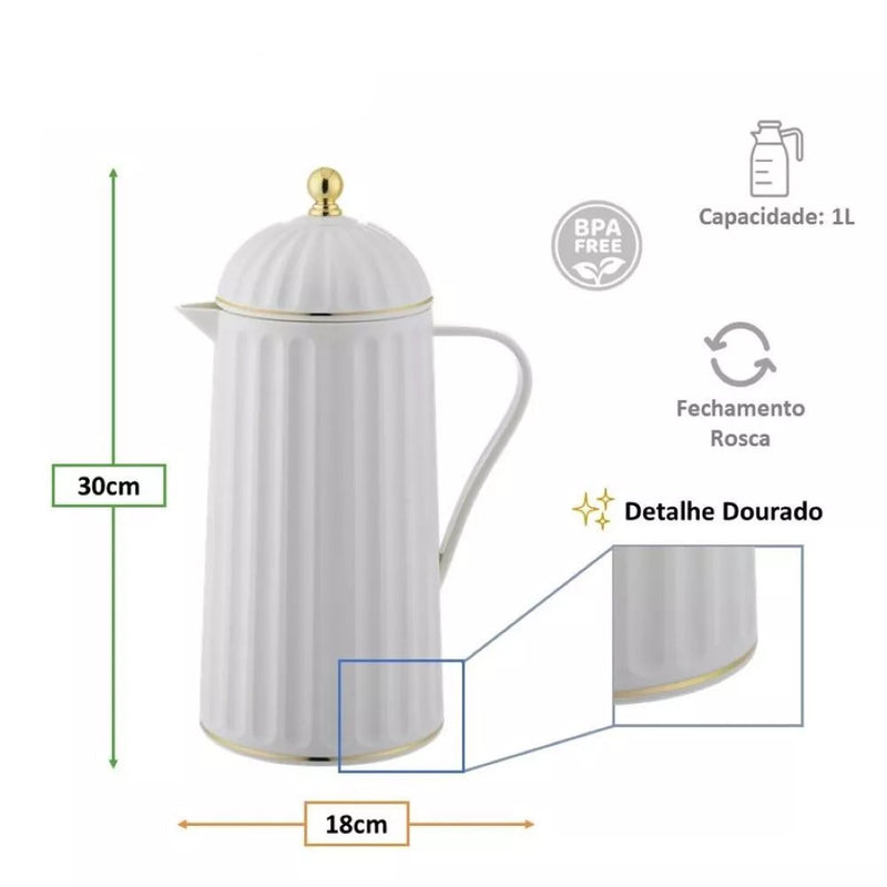 Garrafa Térmica Roma 1L | Casa Prática