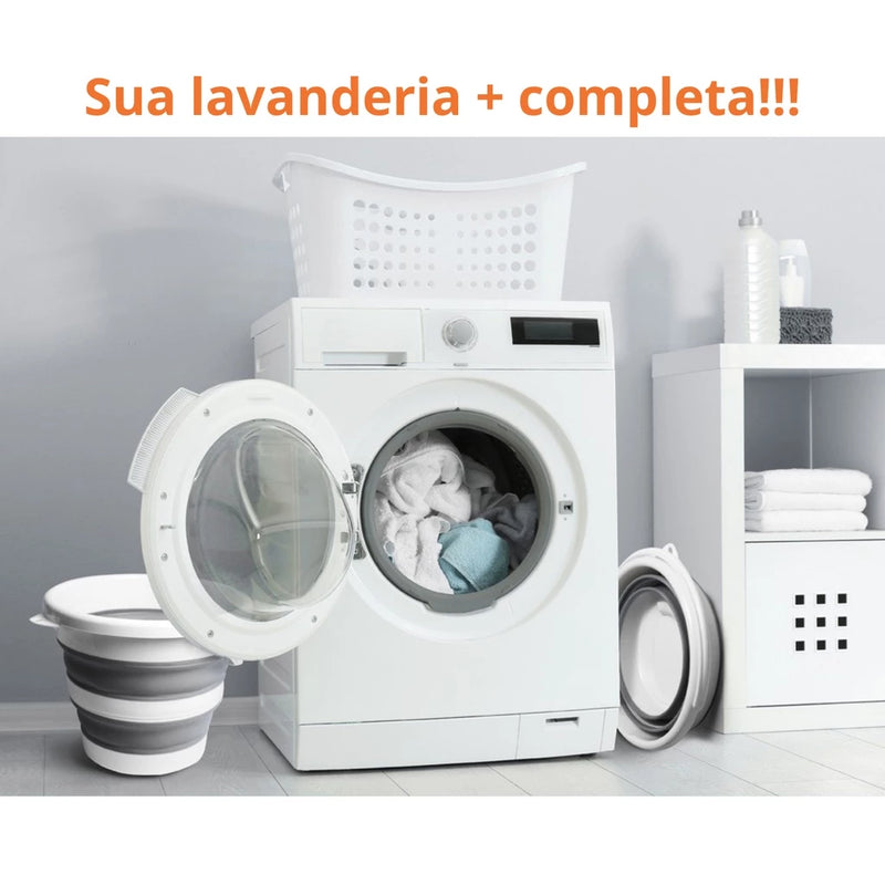 Balde Retrátil de Silicone | Casa Prática
