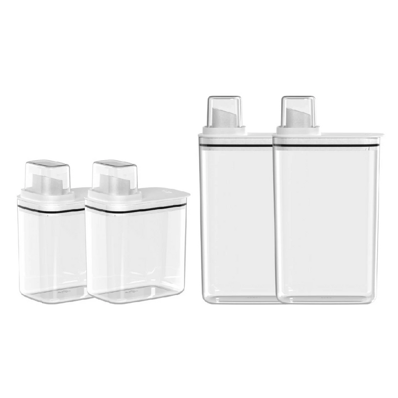 Kit 4 Dispensers Lavanderia 1,5L e 2,3L - Casa Prática