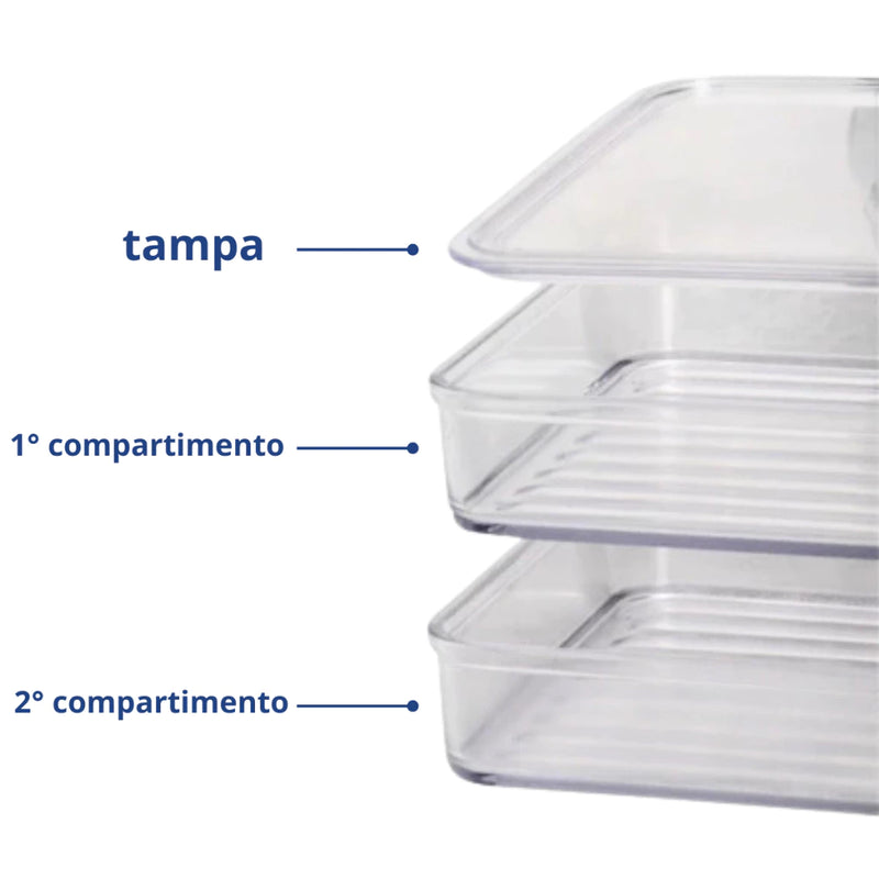 Porta Frios  com Tampa Hermética- ESTOQUE LIMITADO- Casa Prática