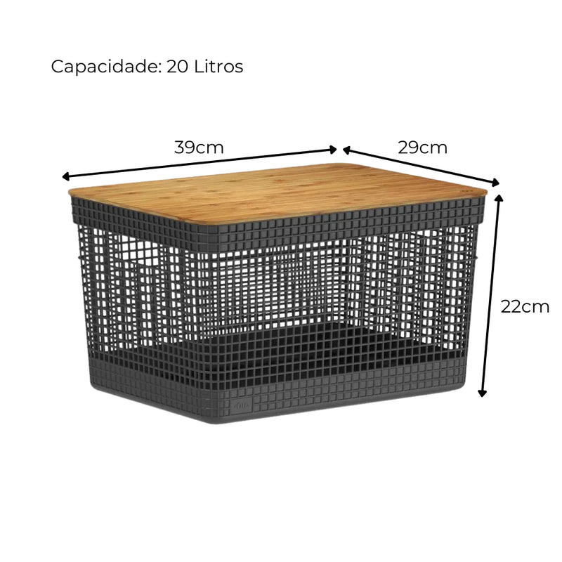 Cesto Organizador 20L | Casa Prática