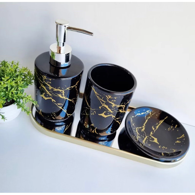Kit Banheiro Cerâmica 3 Peças –  Casa Prática