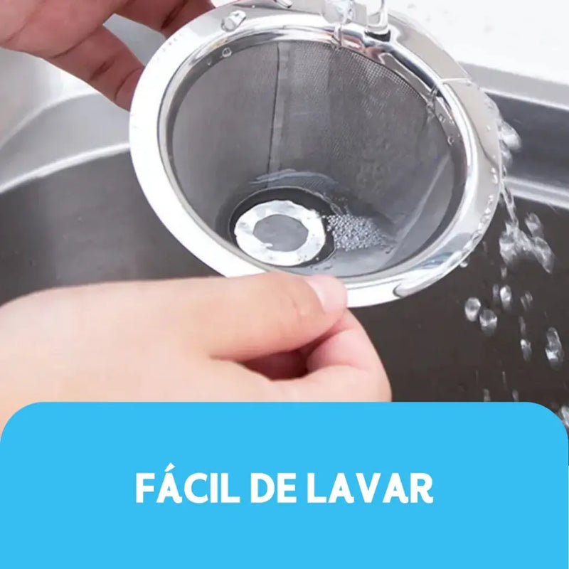 Filtro Inox Reutilizável Premium | Casa Prática