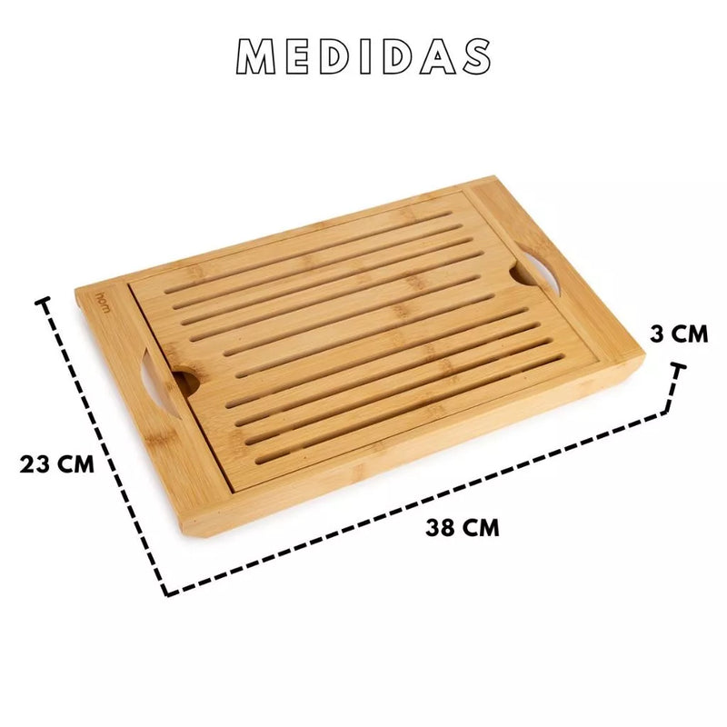 Bandeja Migalheira Bambu  | Casa Prática