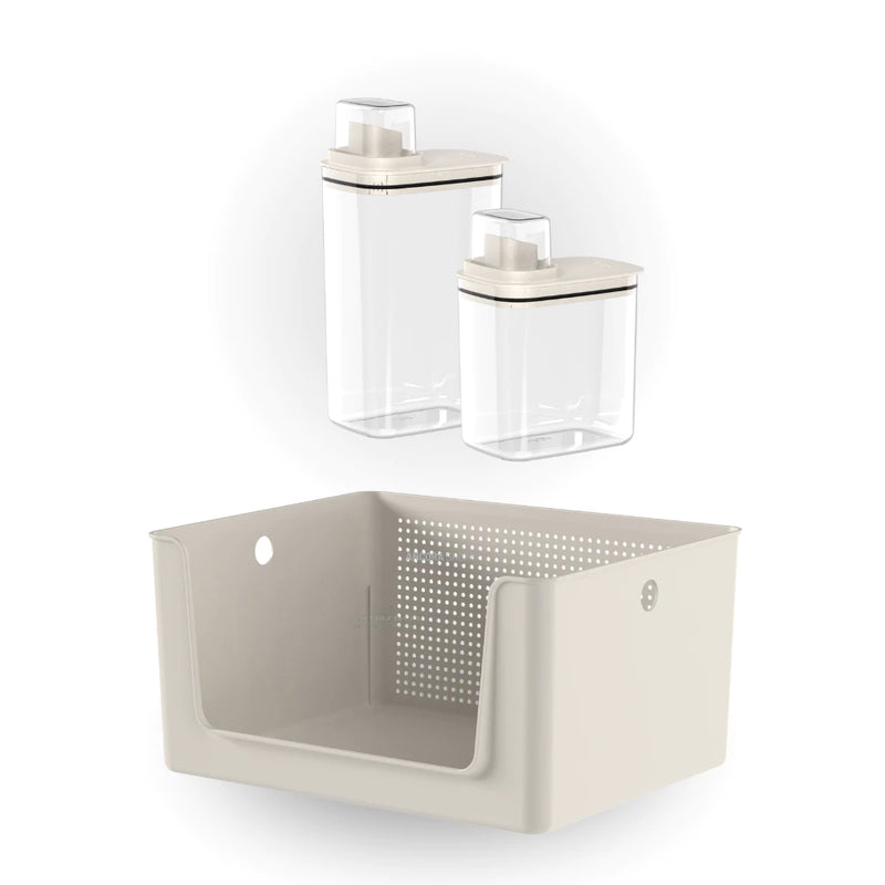 Kit Organizador Lavanderia 3 Peças | Casa Prática