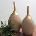 Kit 2 Vasos de Cerâmica Decorativos | Casa Prática