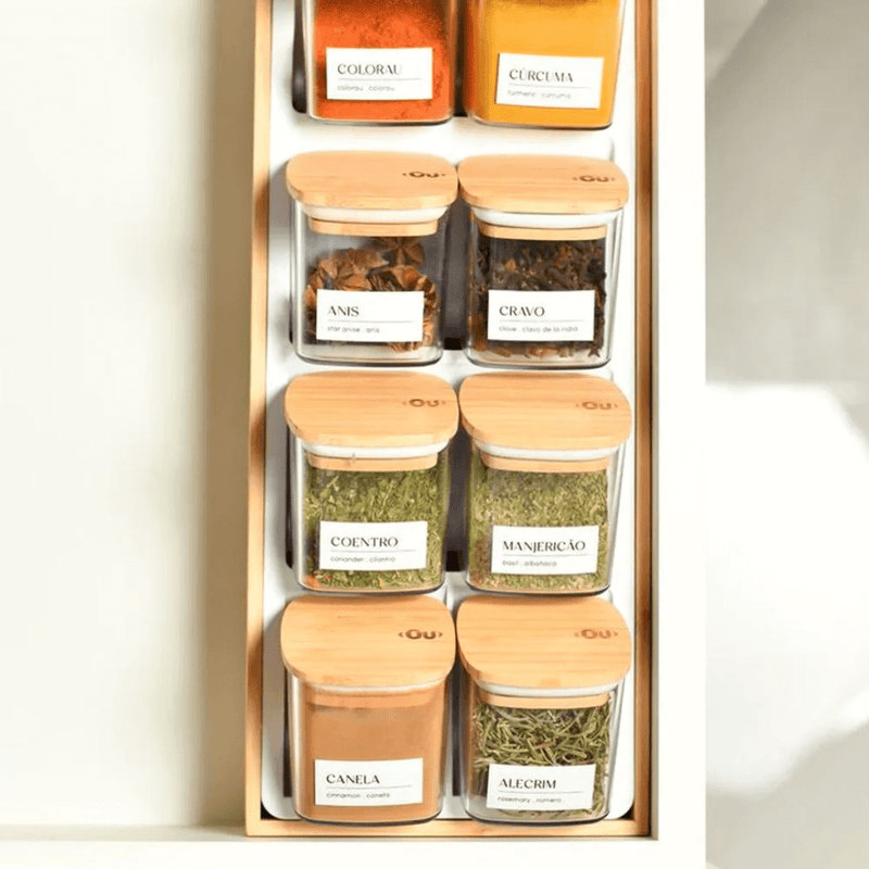Organizador para Temperos  de Bambu