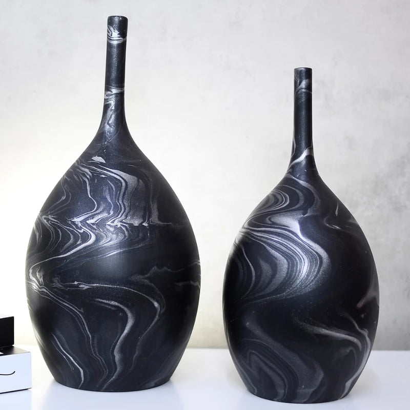 Kit 2 Vasos de Cerâmica Decorativos | Casa Prática